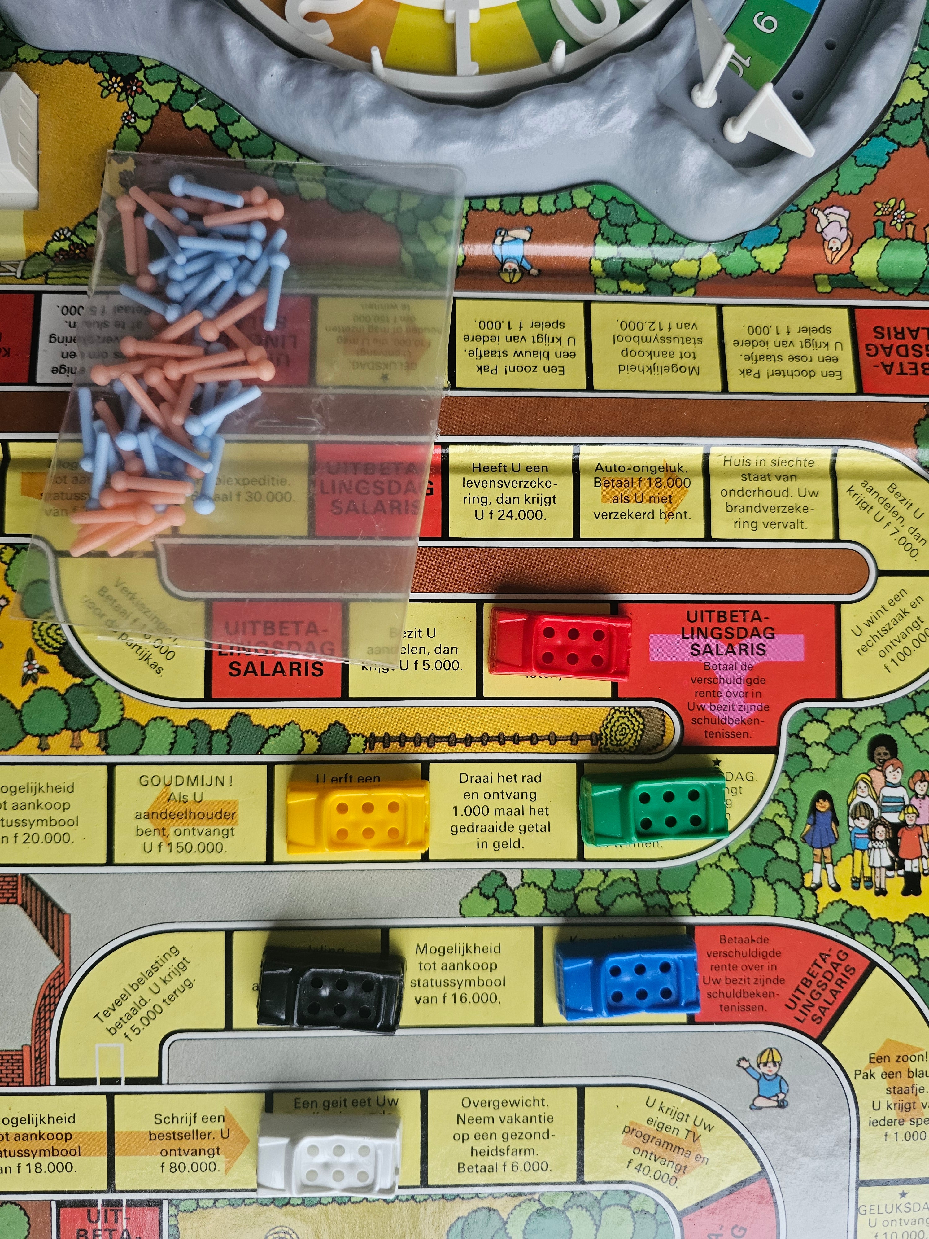 Levensweg bordspel – vintage editie