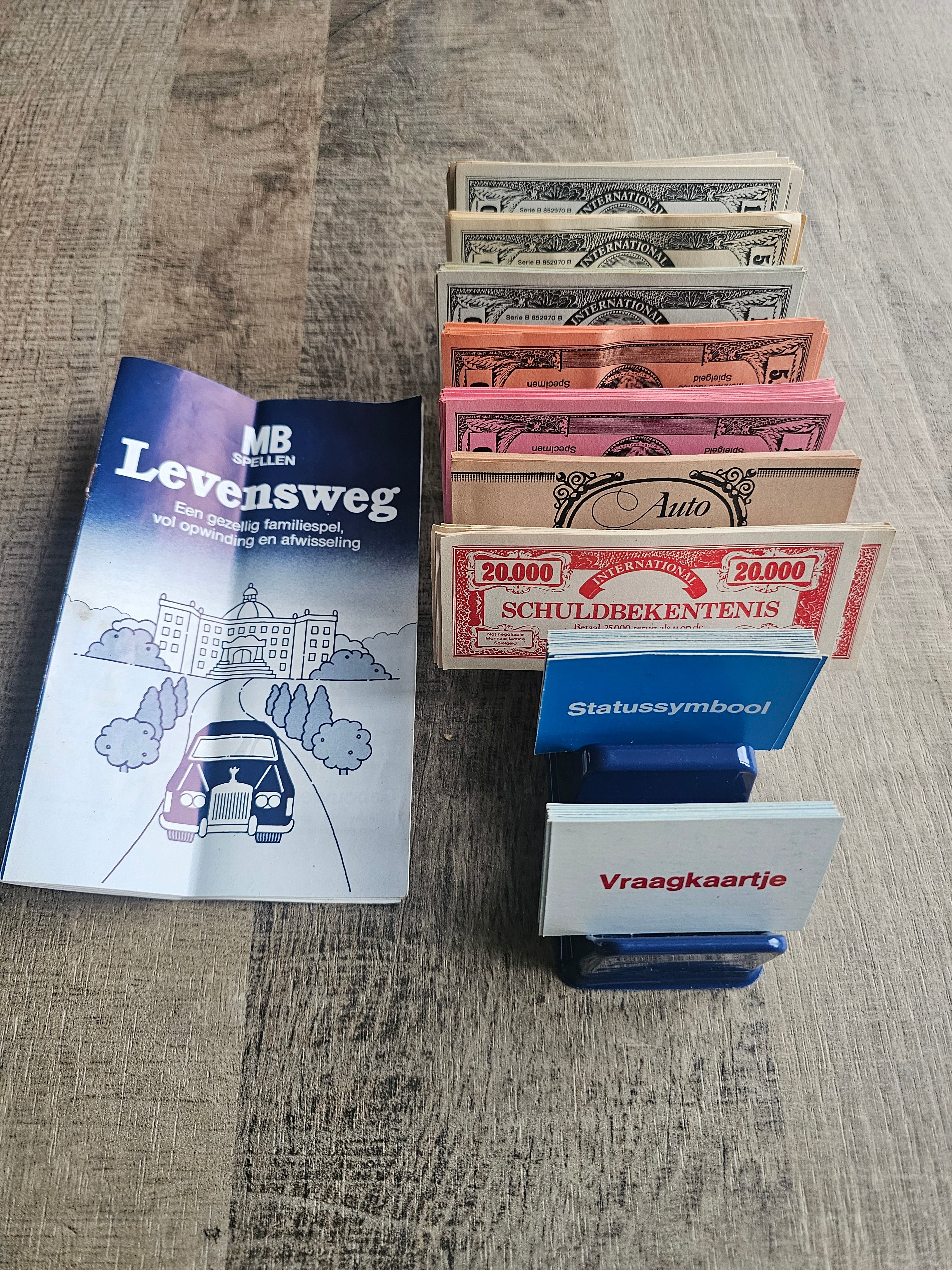 Levensweg bordspel – vintage editie