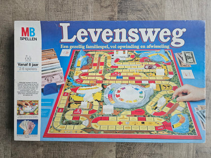 Levensweg bordspel – vintage editie