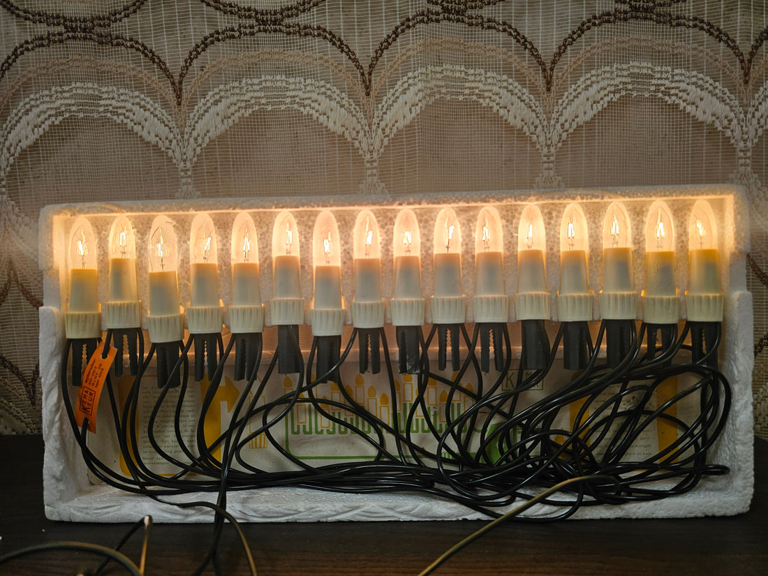 Splendor kerstlampjes vintage 16 stuks werkend in originele doos