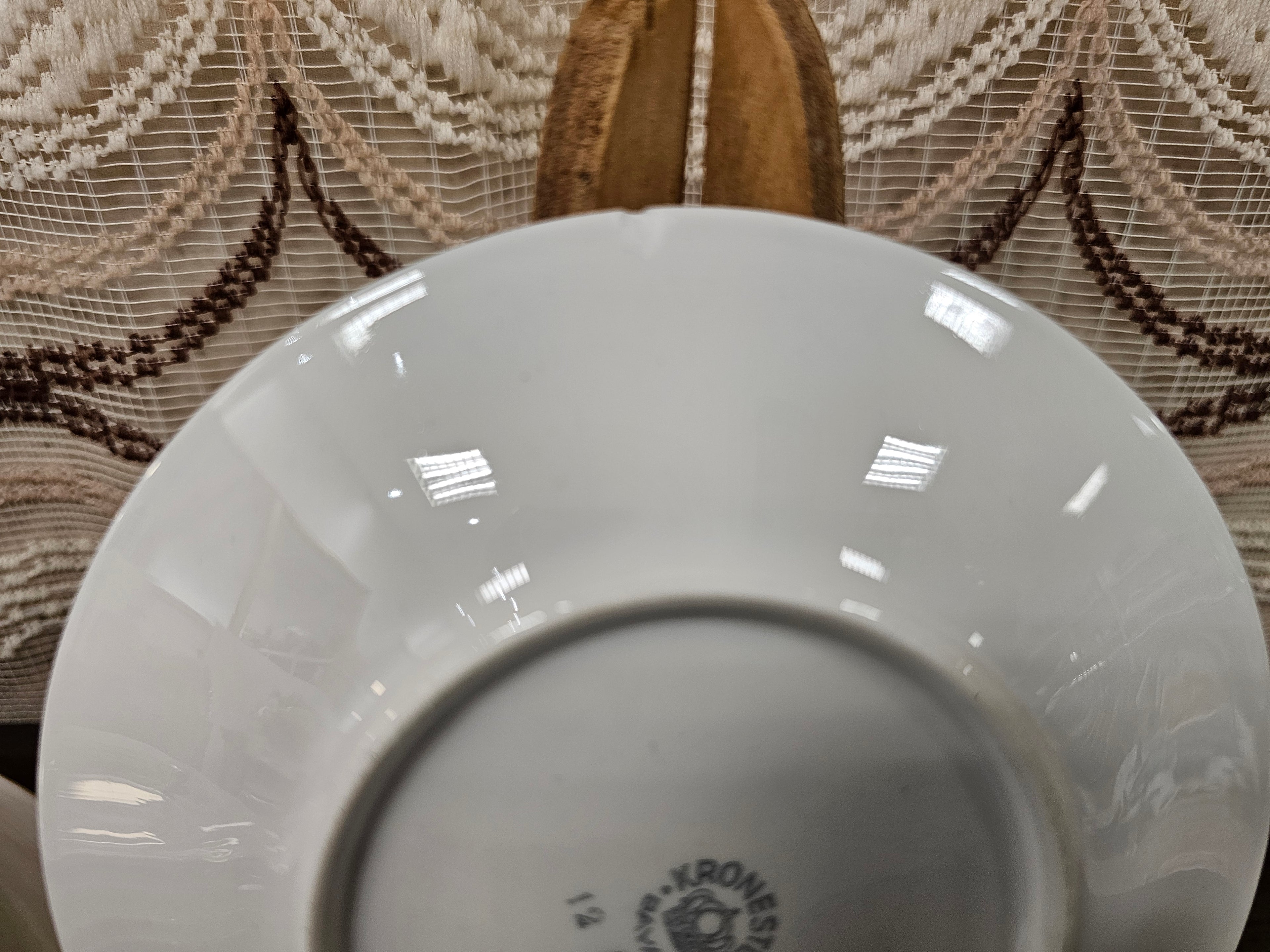 Kronestar Bavaria gebakset vintage bloemenprint, taartbord + 8 gebaksbordjes