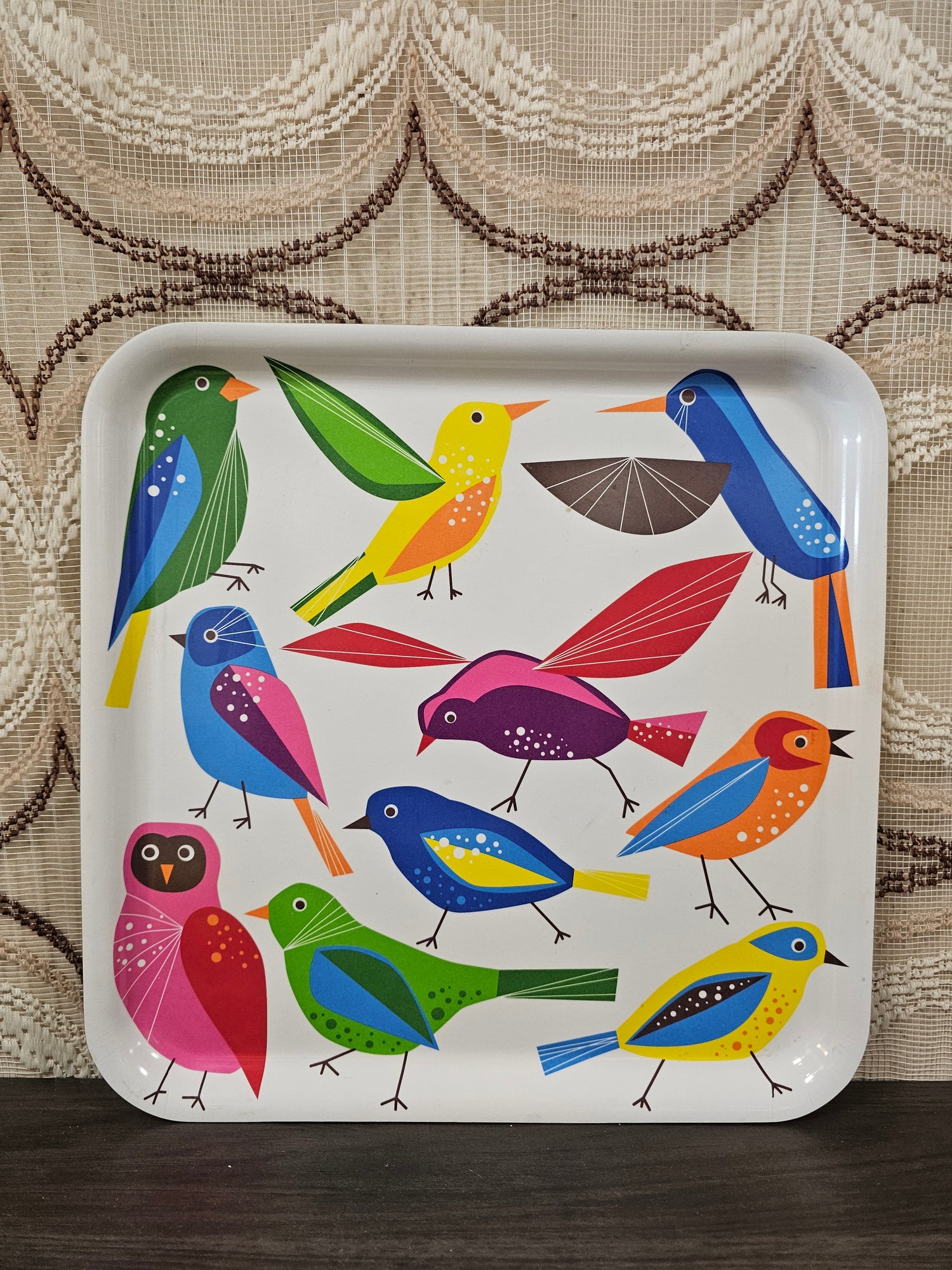 IKEA BÄRBAR dienblad met vogelmotief ontwerp S. Edholm &amp; L. Ullenius