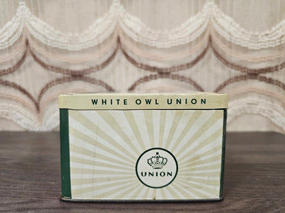 Vintage sigarenblik White Owl La Bolsa Kampen, jaren &
