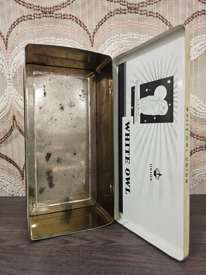 Vintage sigarenblik White Owl La Bolsa Kampen, jaren &