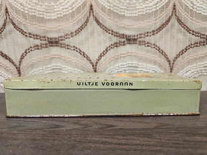 Sigarenblik Uiltje Vooraan rechthoekig vintage blik 23,5 cm