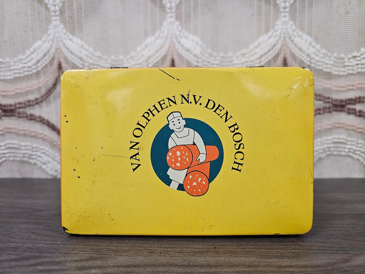 Vintage kruidenblik Van Olphen gemengde specerijen, Den Bosch