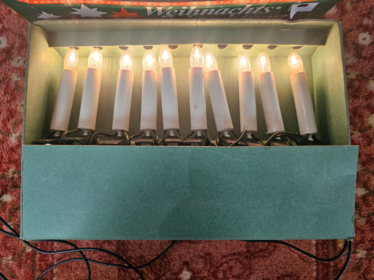 Vintage Duitse kerstboomverlichting  Weihnachts Beleuchtung