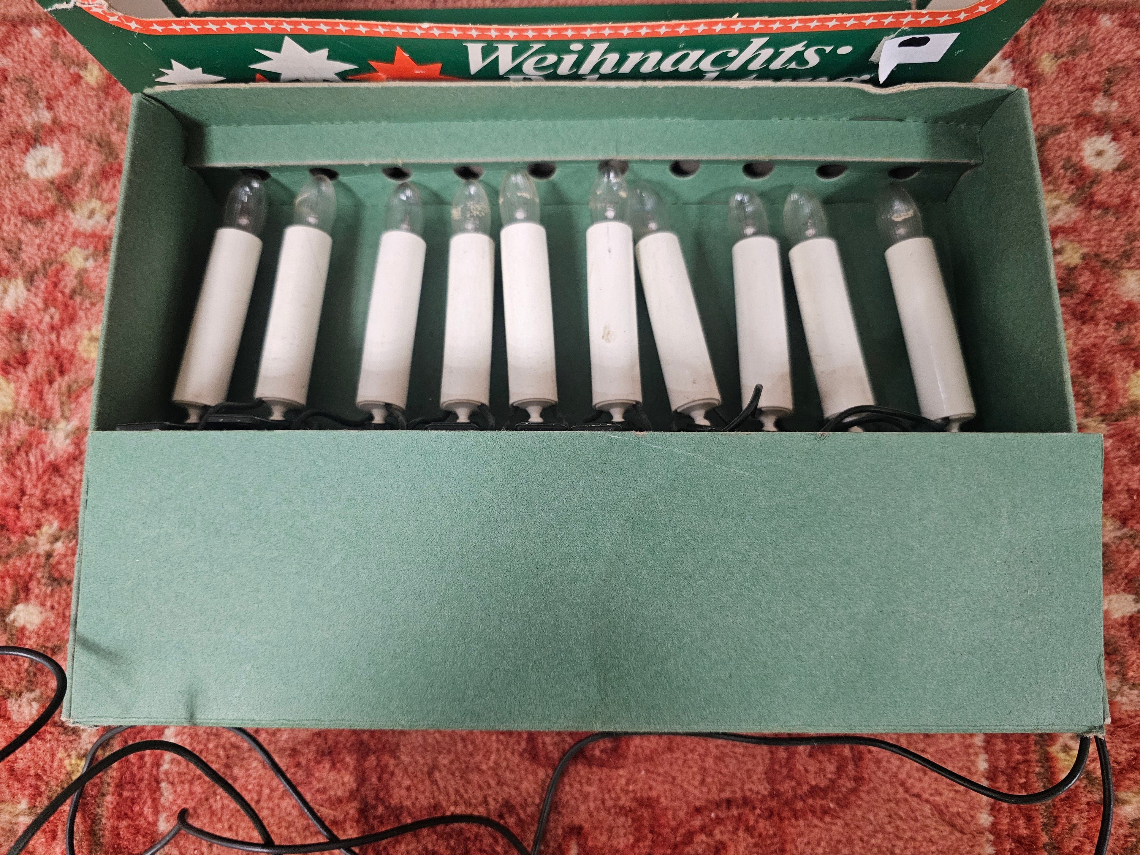 Vintage Duitse kerstboomverlichting  Weihnachts Beleuchtung