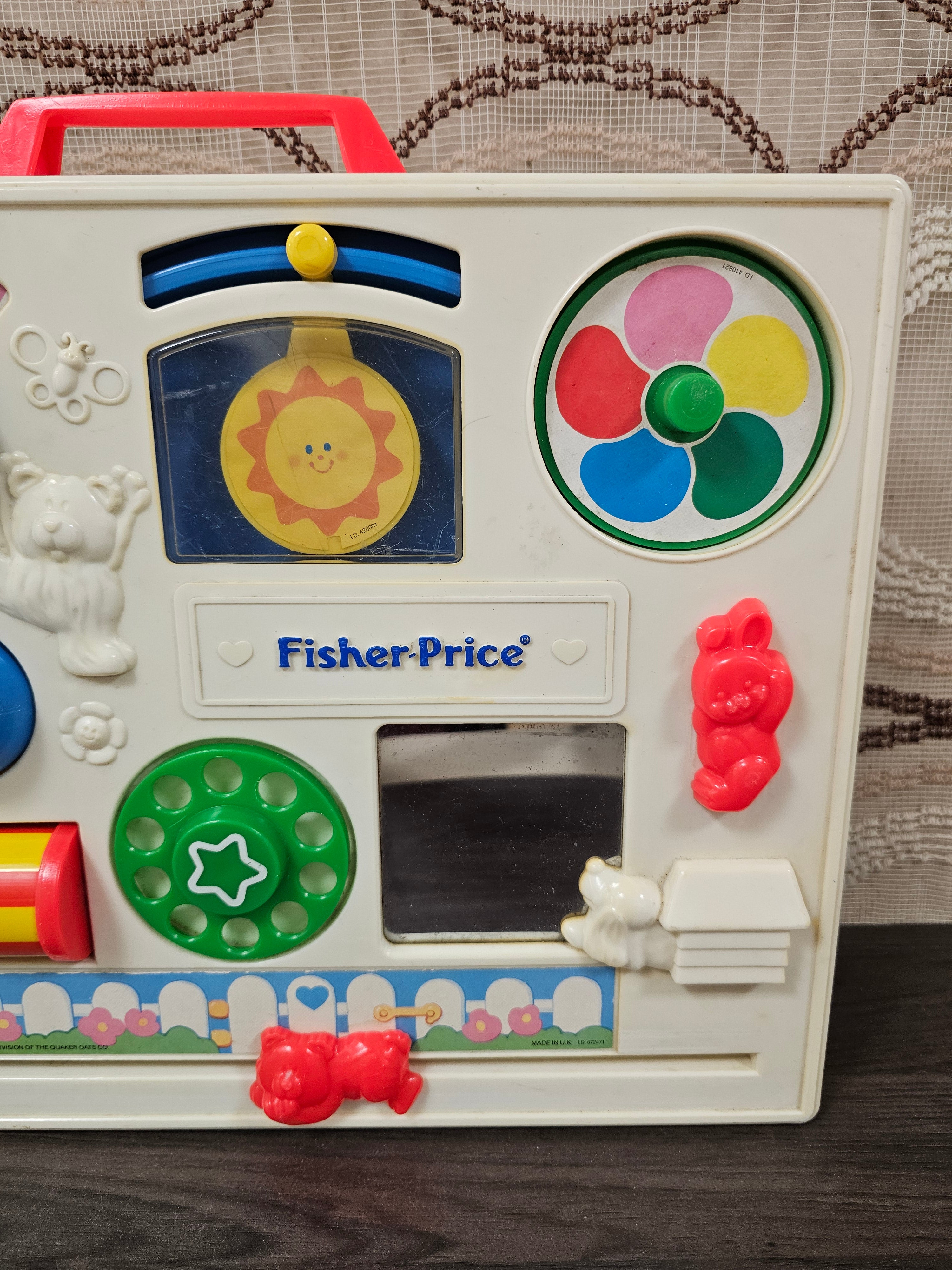 Vintage Fisher-Price activity center jaren 70 blauw