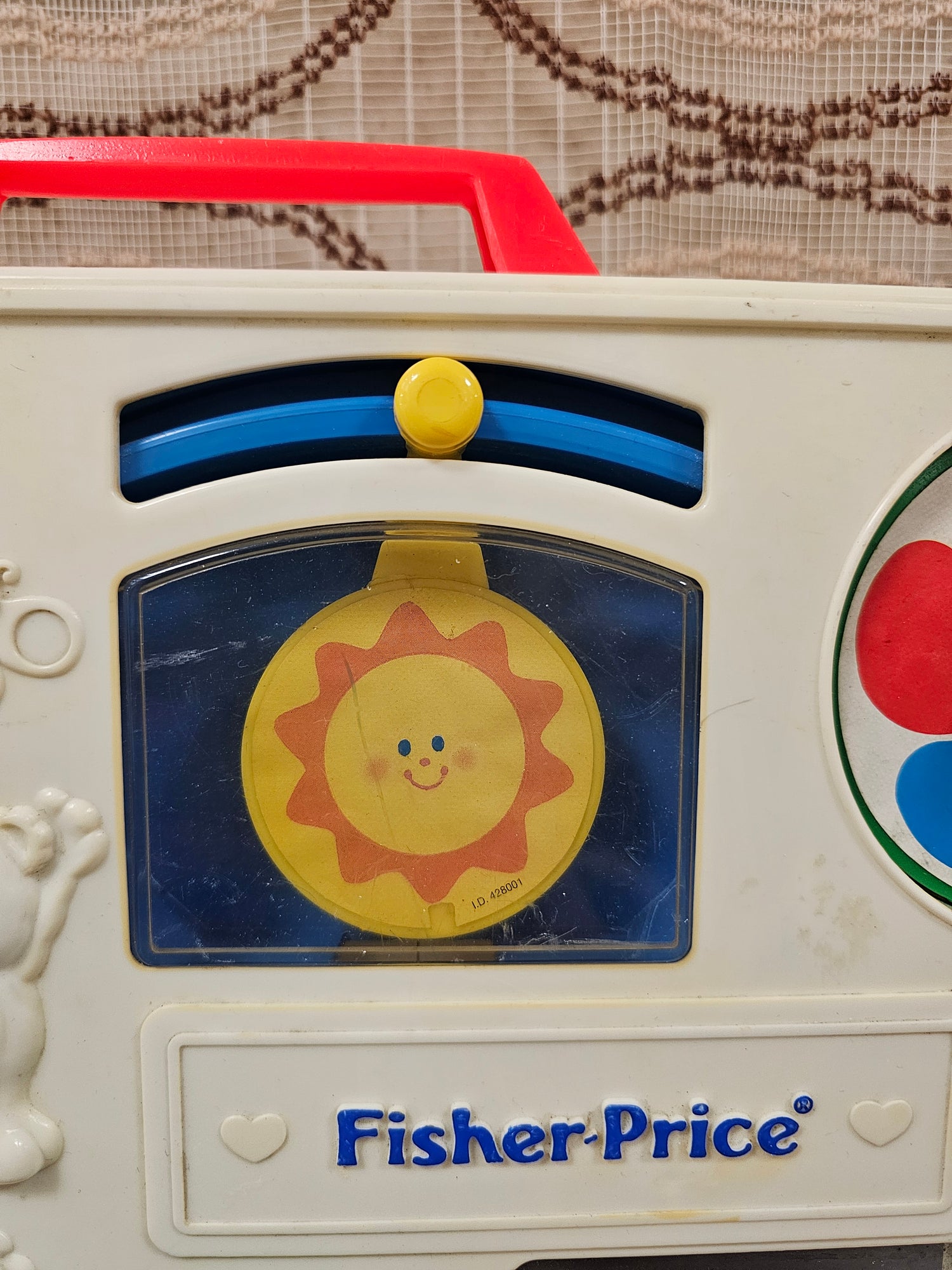 Vintage Fisher-Price activity center jaren 70 blauw