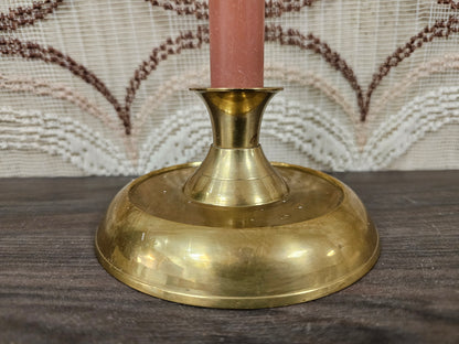 Messing kandelaar vintage – Ø 12 cm