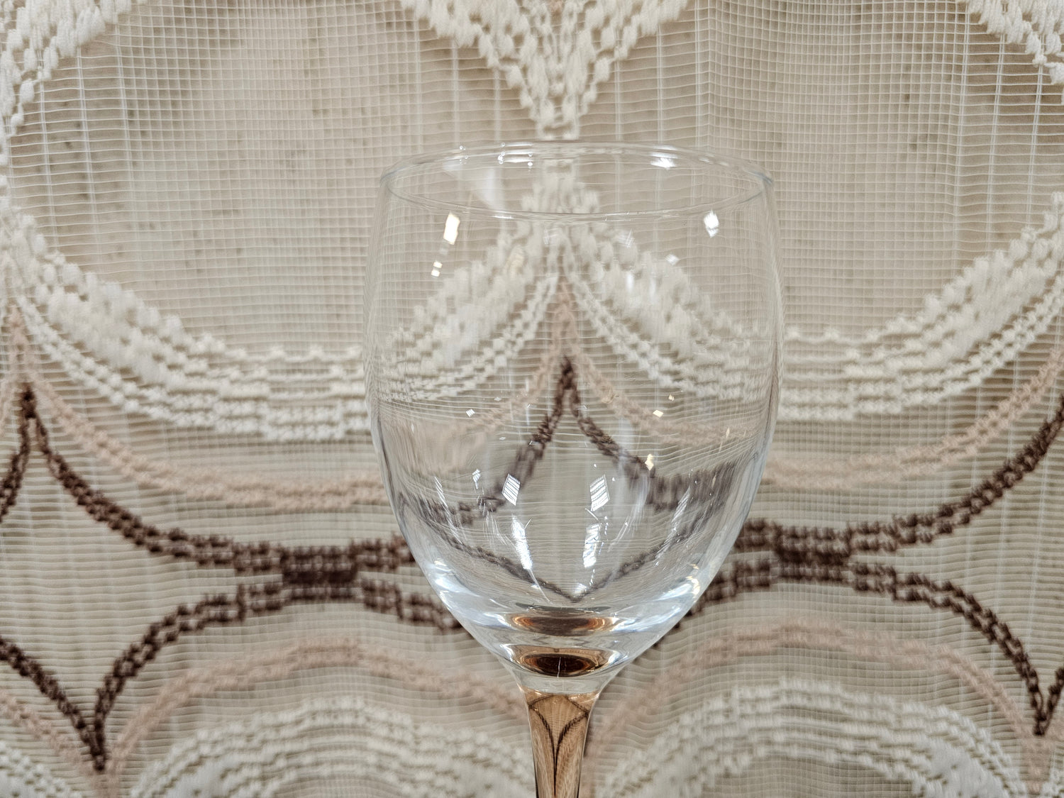 Set van 4 Luminarc France vintage wijnglazen zachtroze – 20 cm