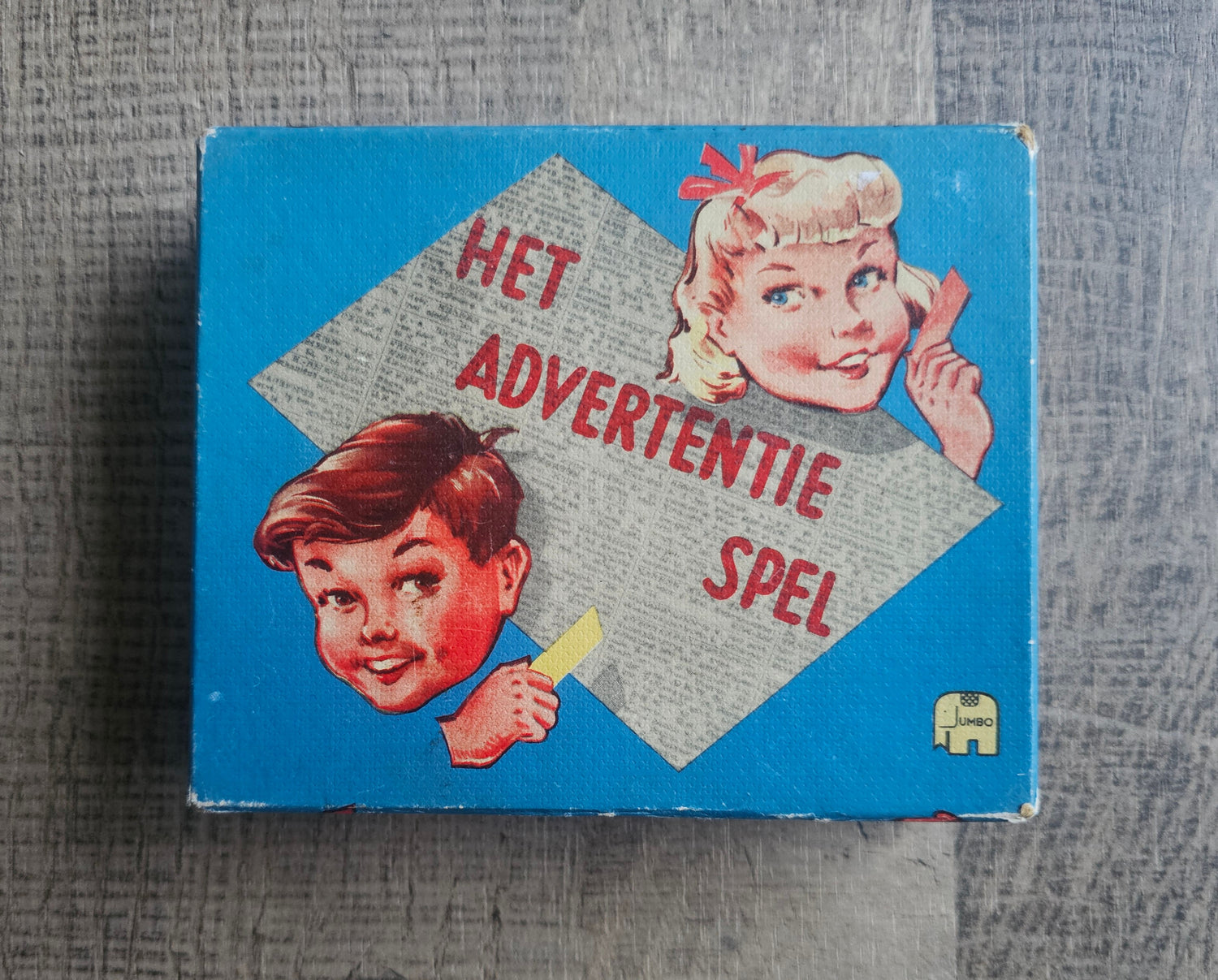 Het Advertentiespel Jumbo vintage spel jaren 50–60