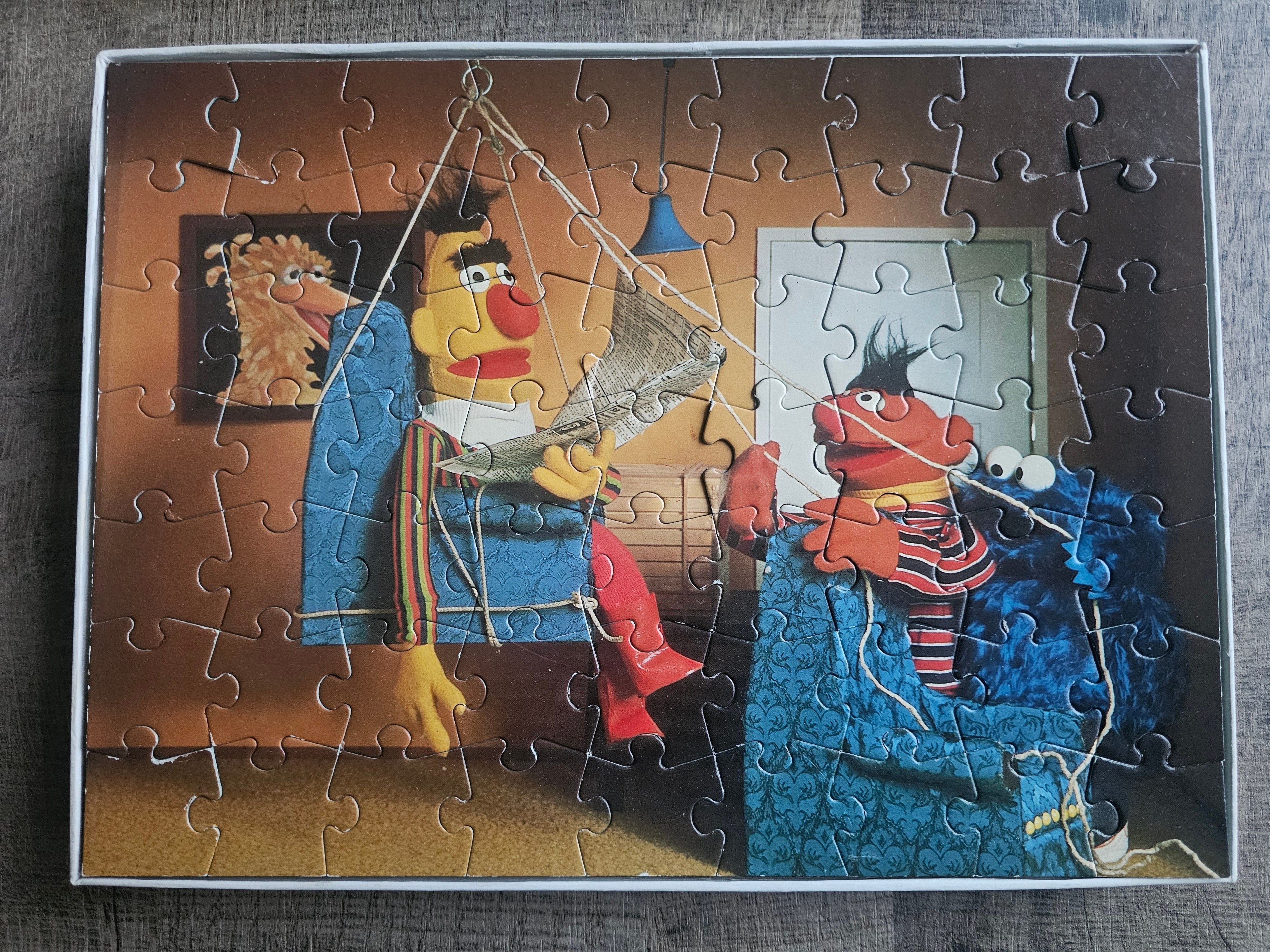 Sesamstraat puzzel Bert en Ernie (63 stukjes) vintage