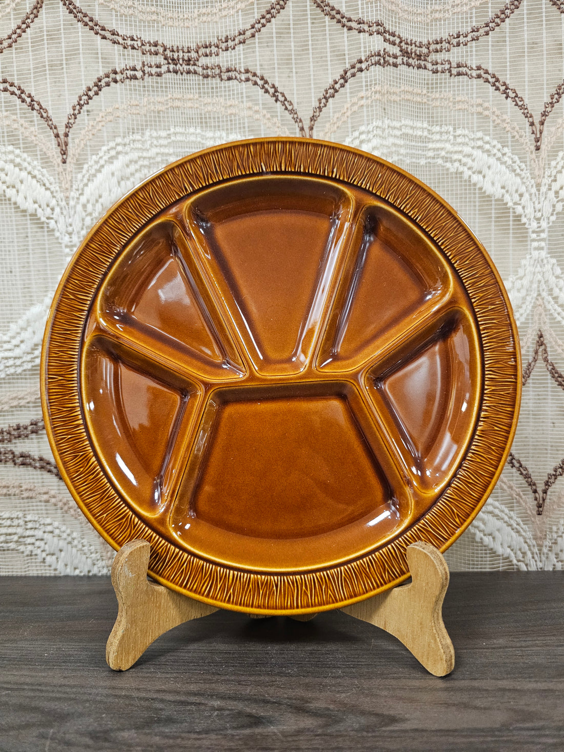 Boch la Louviere fondueborden bruin