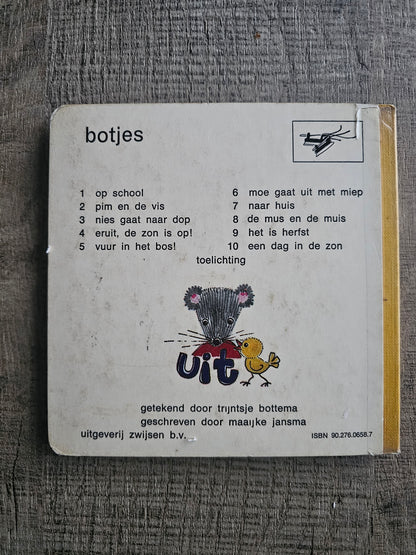 Botjes boekje 8 &quot;de mus en de muis&quot; vintage kinderboekje deel 8