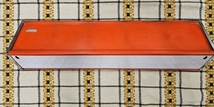 Brabantia planchet oranje metaal jaren 70 wandrek