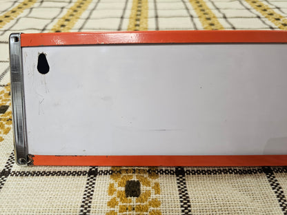 Brabantia planchet oranje metaal jaren 70 wandrek