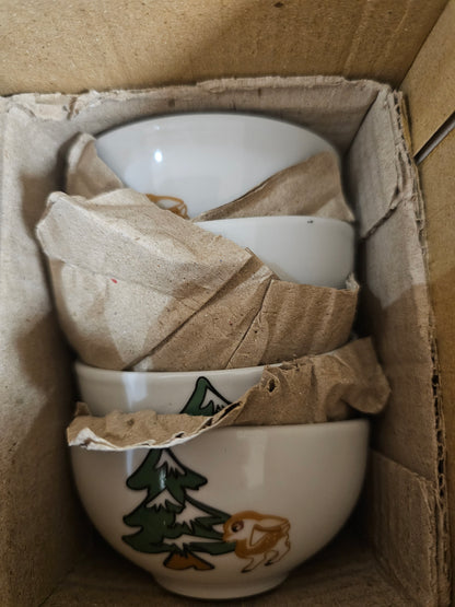 Vintage kinderservies Annabelle 16-delige set met hertje