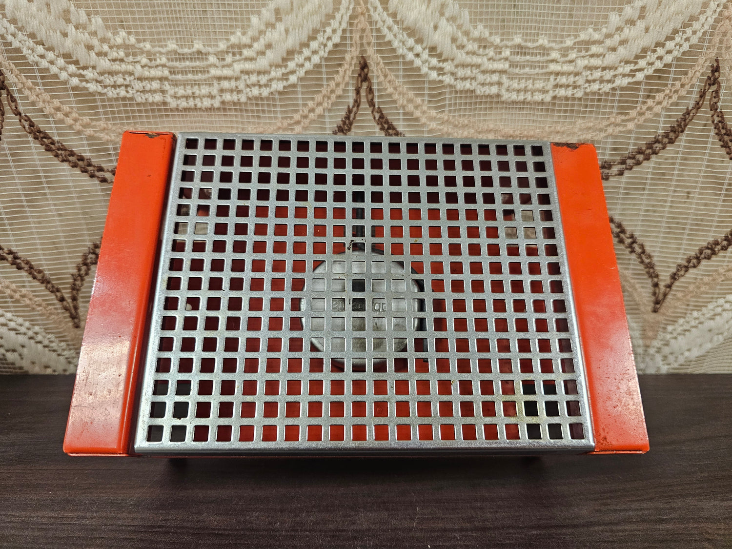 Brabantia rechaud jaren ’70 oranje warmhouder klein model
