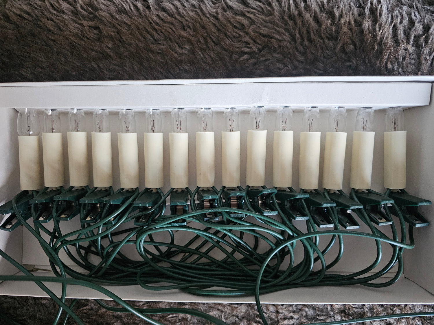 Hema kerstboomverlichting vintage 15 klemlampjes in doos