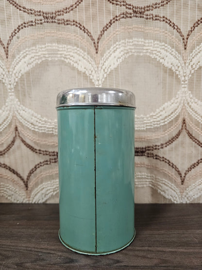 Brabantia beschuitbus mintgroen vintage jaren 50