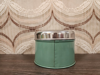 Vintage Brabantia cacao blik groen 8 x 11 cm
