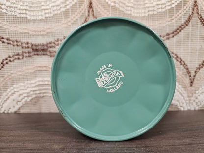 Vintage Brabantia cacao blik groen 8 x 11 cm