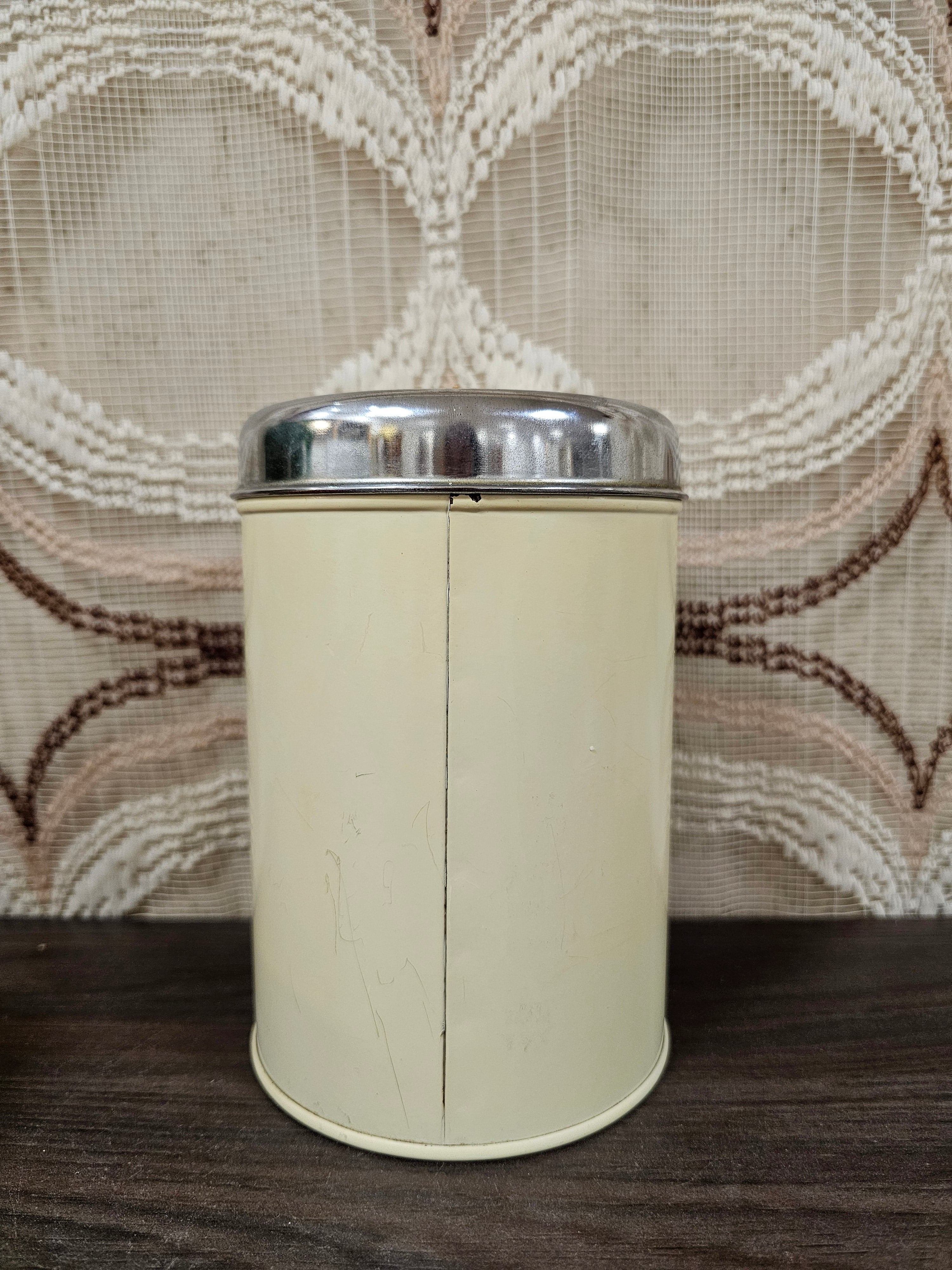 Brabantia cremekleur blik "thee"