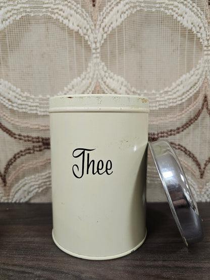 Brabantia cremekleur blik "thee"