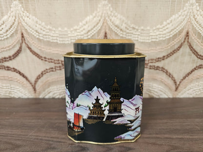 Chinees theeblik winter- met landschap