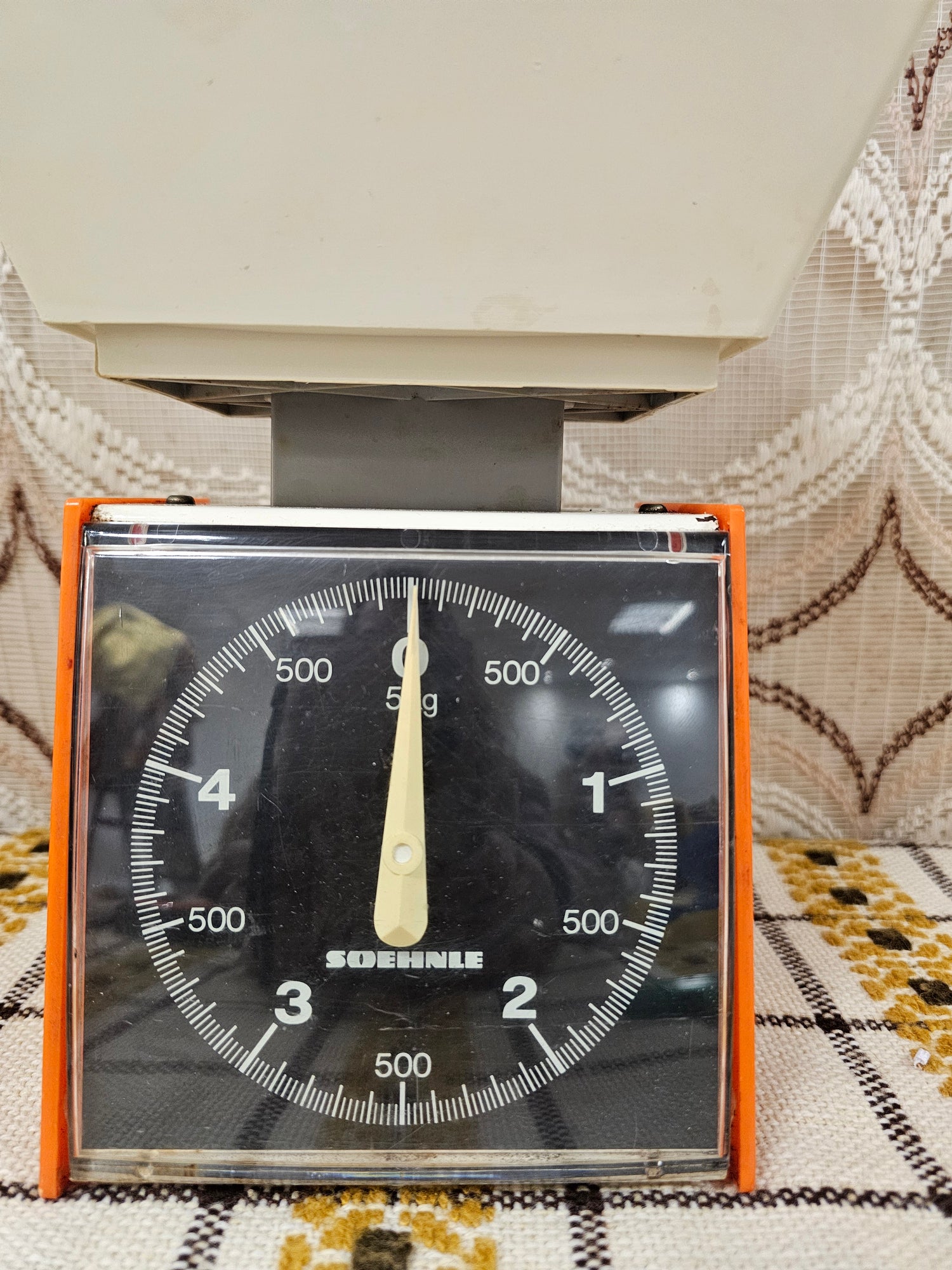 Vintage Soehnle keukenweegschaal oranje