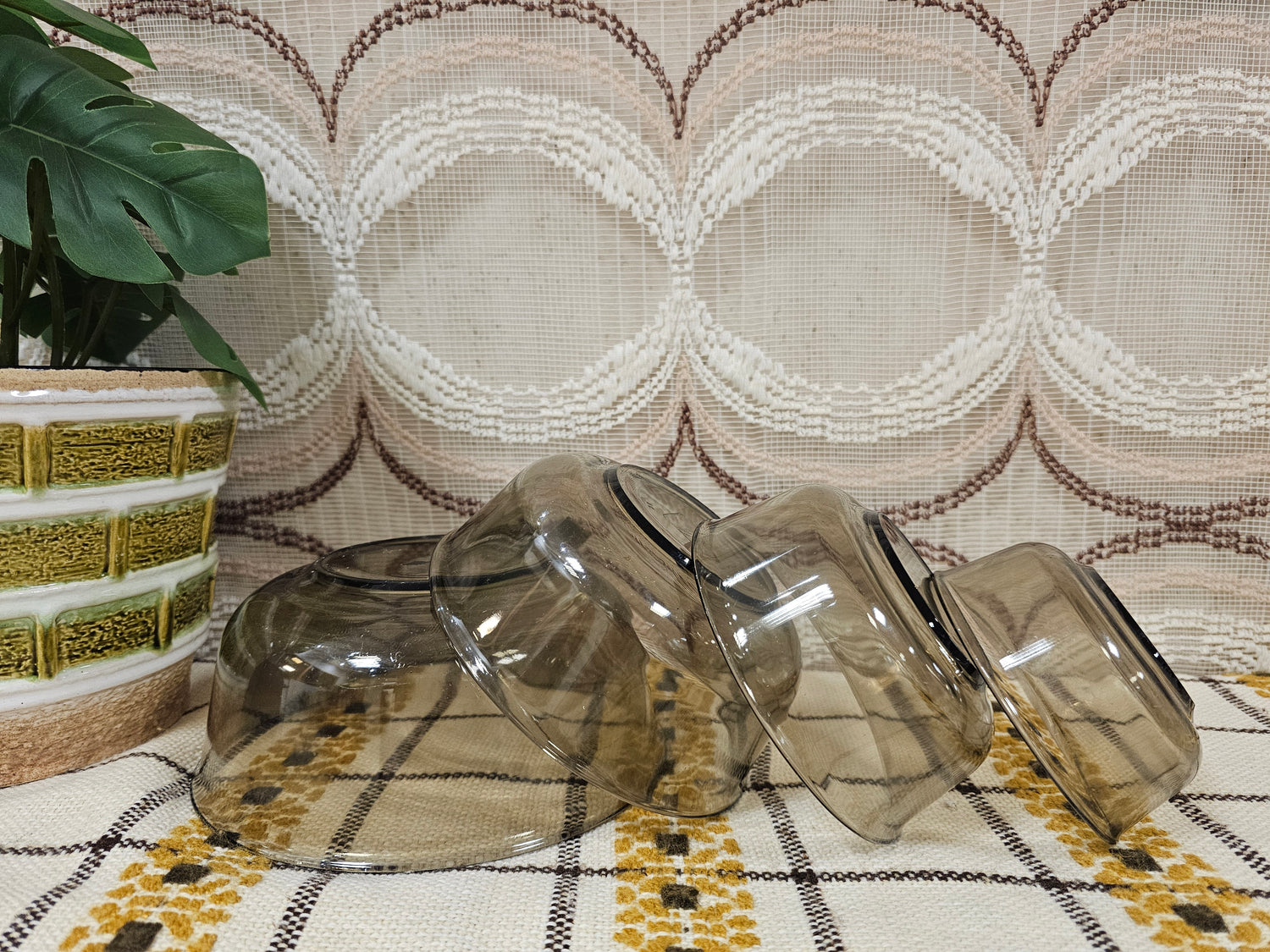 Arcoroc France rookglas nest schalen