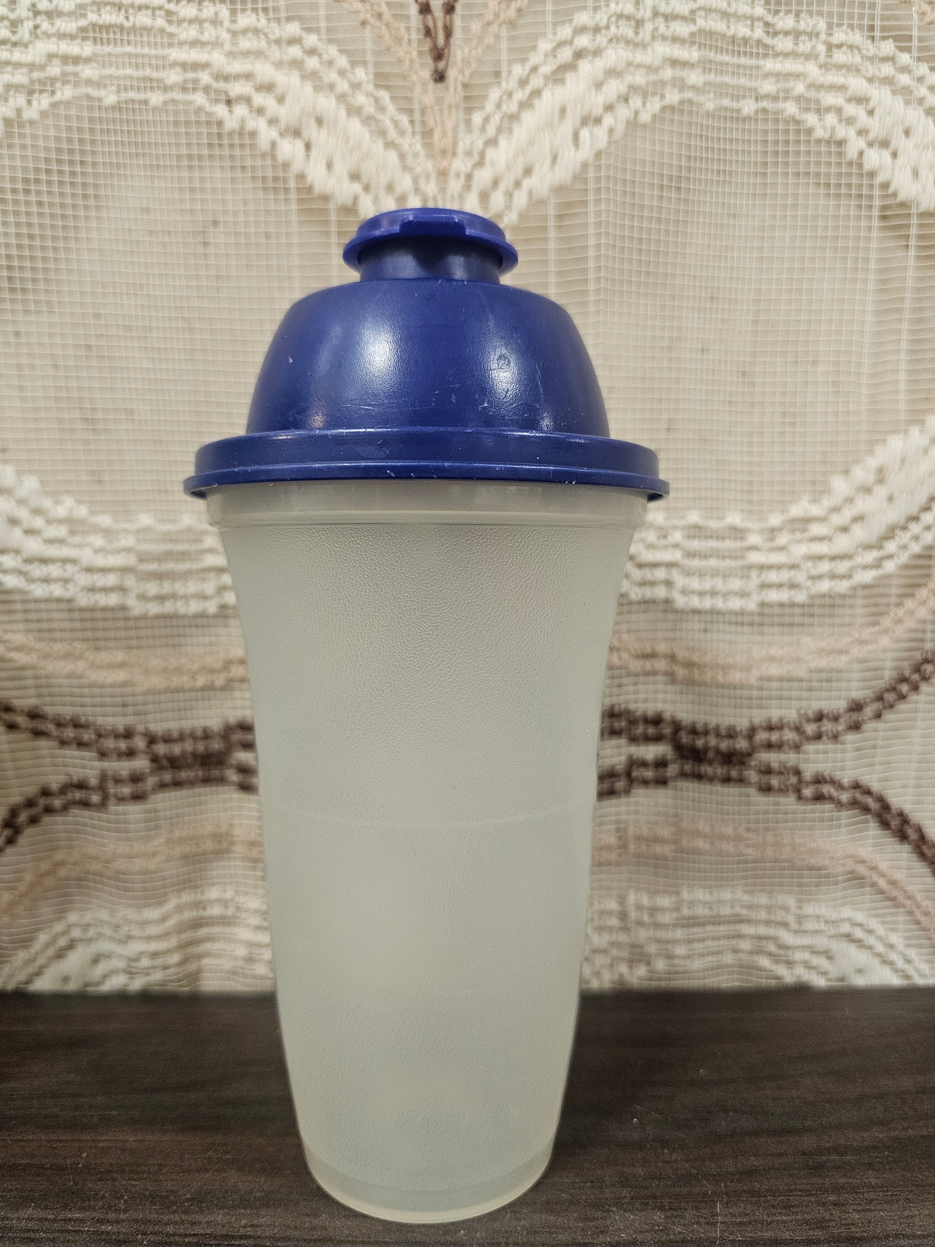 Tupperware Quickshaker blauw slagroomklopper