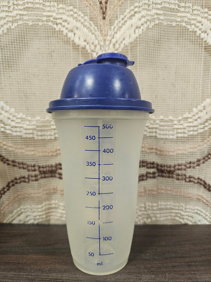 Tupperware Quickshaker blauw slagroomklopper