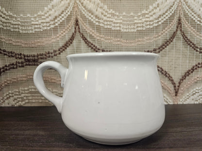 Vintage witte soepkom Erwtensoep