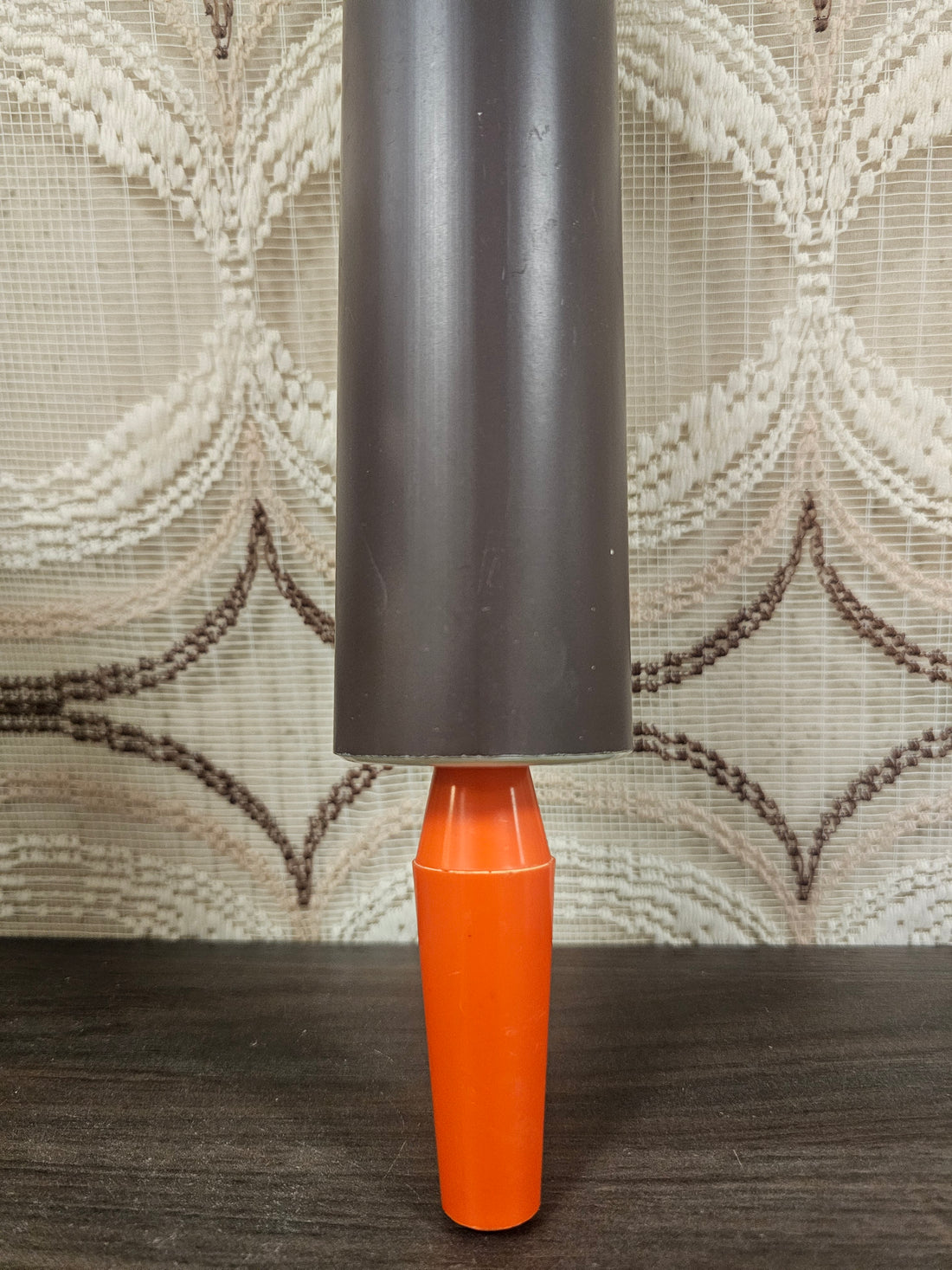 Vintage deegroller bruin oranje 40,5 cm