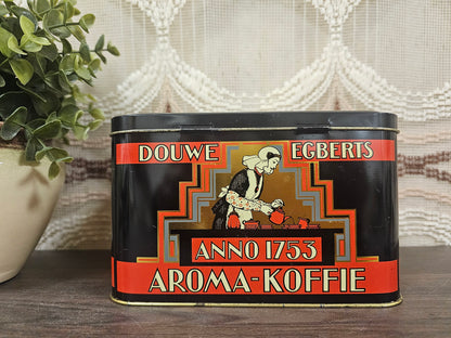 Vintage Douwe Egberts Aroma koffie blik