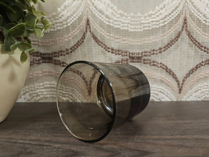 Vintage Luminarc rookglas whiskyglas | Jaren 70 dik glas