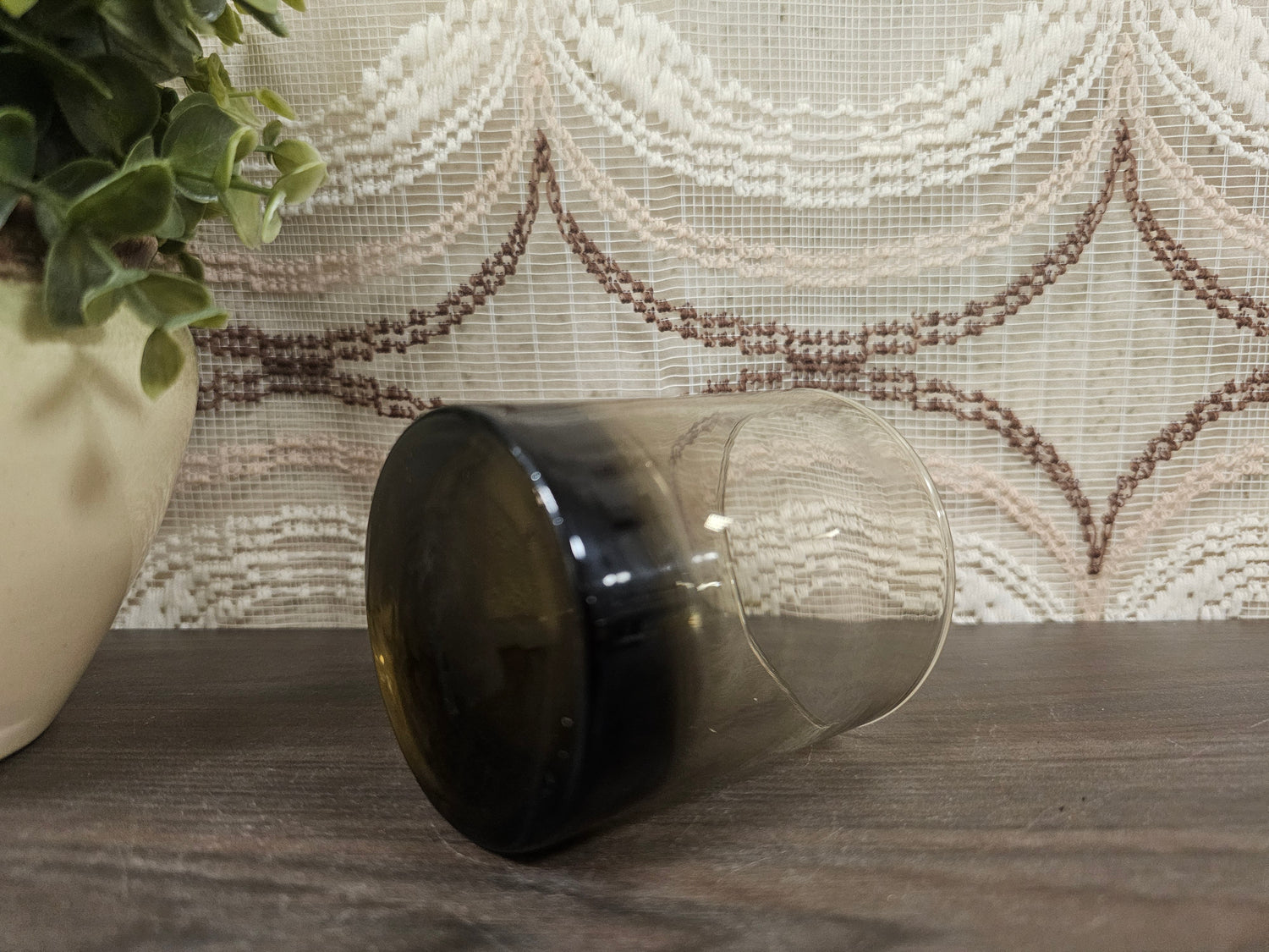 Vintage Luminarc rookglas whiskyglas | Jaren 70 dik glas