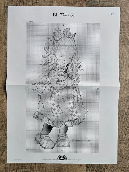 Sarah Kay borduurpakket compleet | DMC borduurset 12 x 23 cm