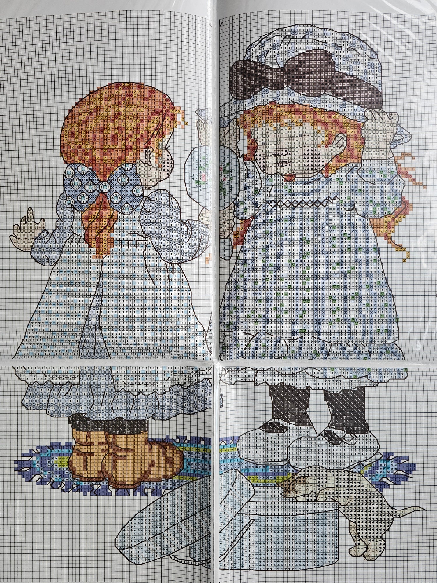 Sarah Kay borduurpatroon New Hat | DMC kruissteekpakket