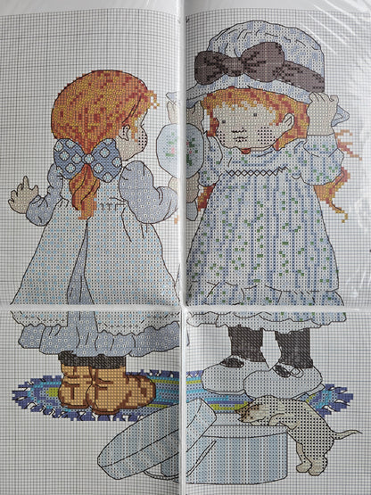 Sarah Kay borduurpatroon New Hat | DMC kruissteekpakket