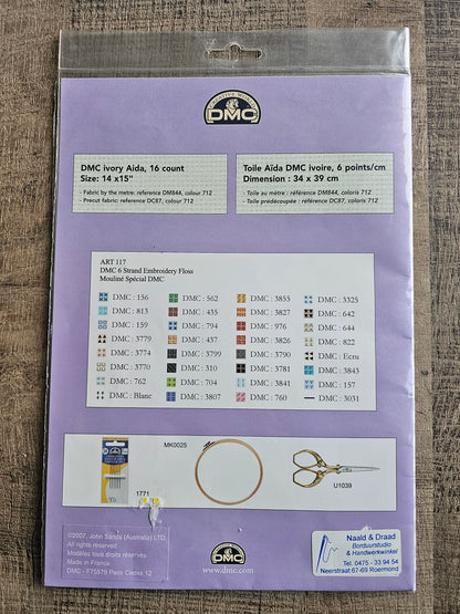 Sarah Kay borduurpatroon New Hat | DMC kruissteekpakket