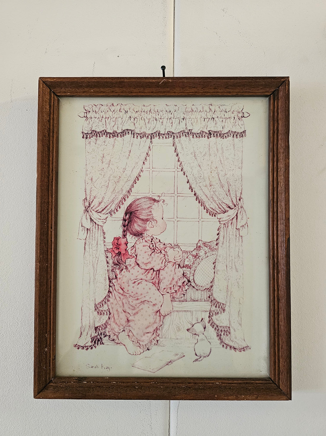 Sarah Kay wanddecoratie "meisje bij het raam"