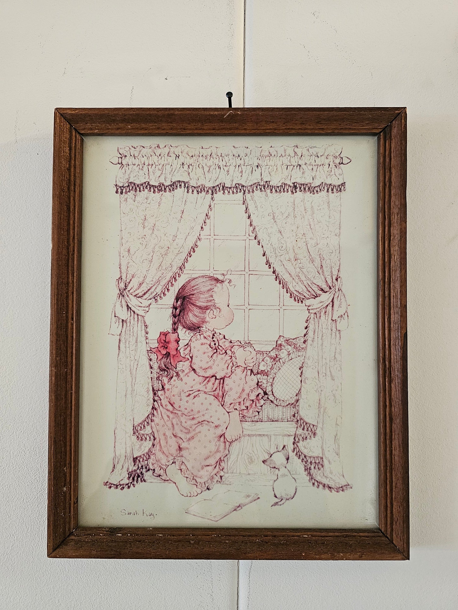 Sarah Kay wanddecoratie "meisje bij het raam"