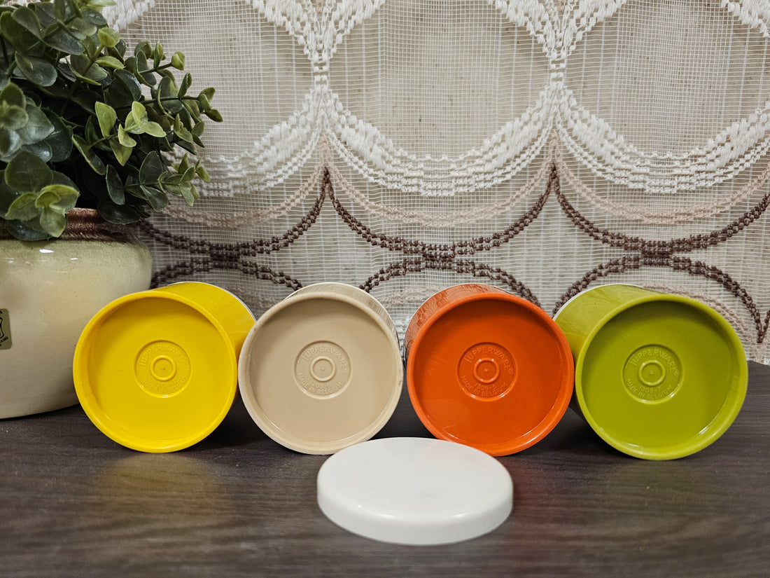 Tupperware vintage kruidenpotjes stapelbaar