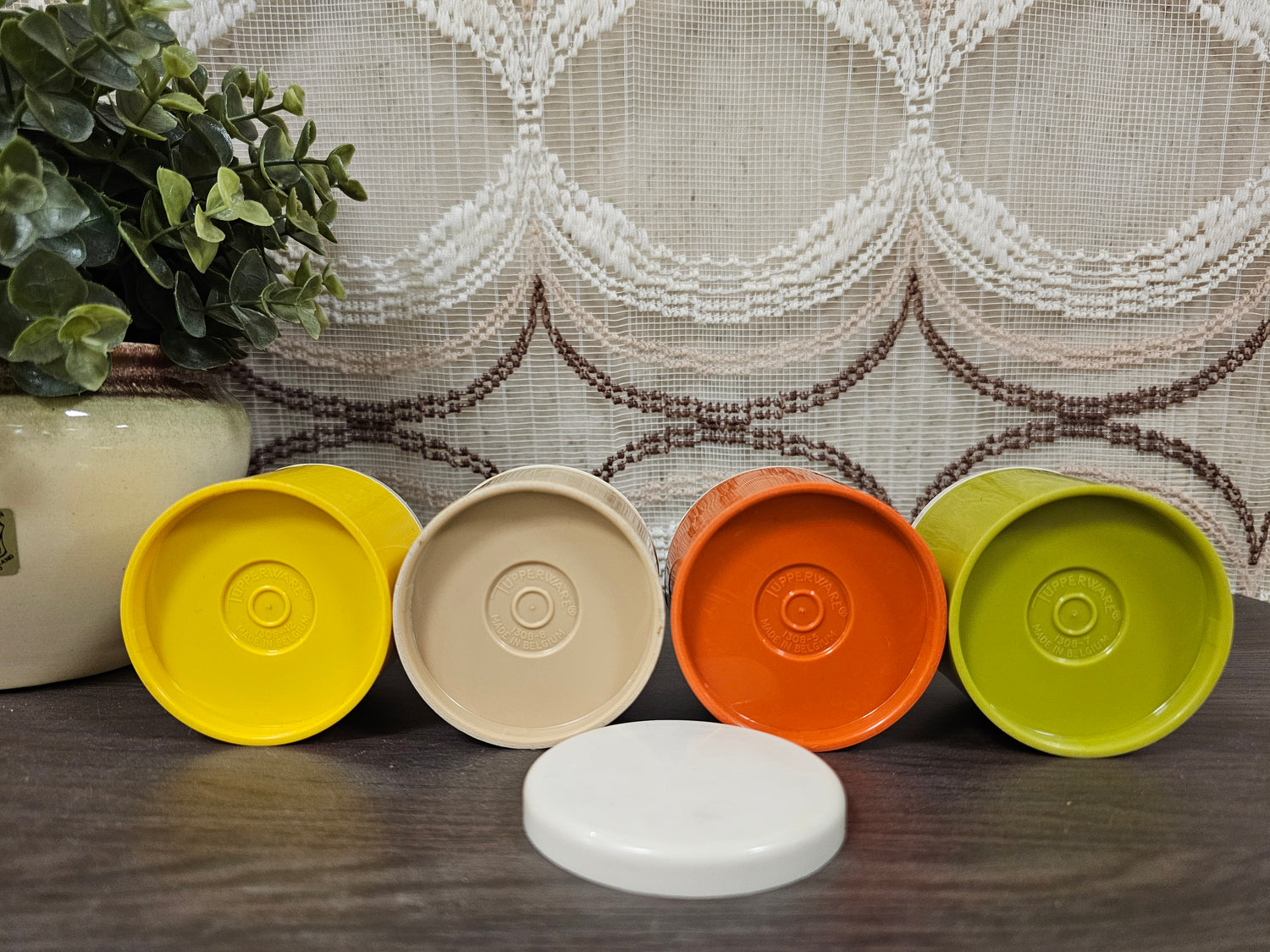 Tupperware vintage kruidenpotjes stapelbaar