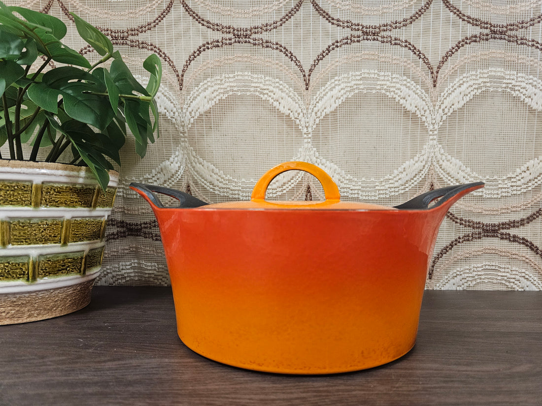 Hackman gietijzeren braadpan oranje 25 cm