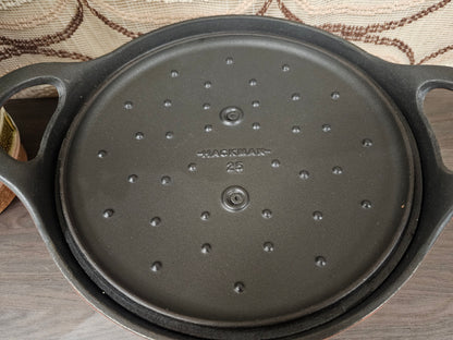 Hackman gietijzeren braadpan oranje 25 cm